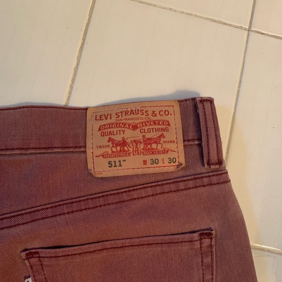 Red Levi’s 511 Jeans. Size 30/30 - Picture 4 of 4